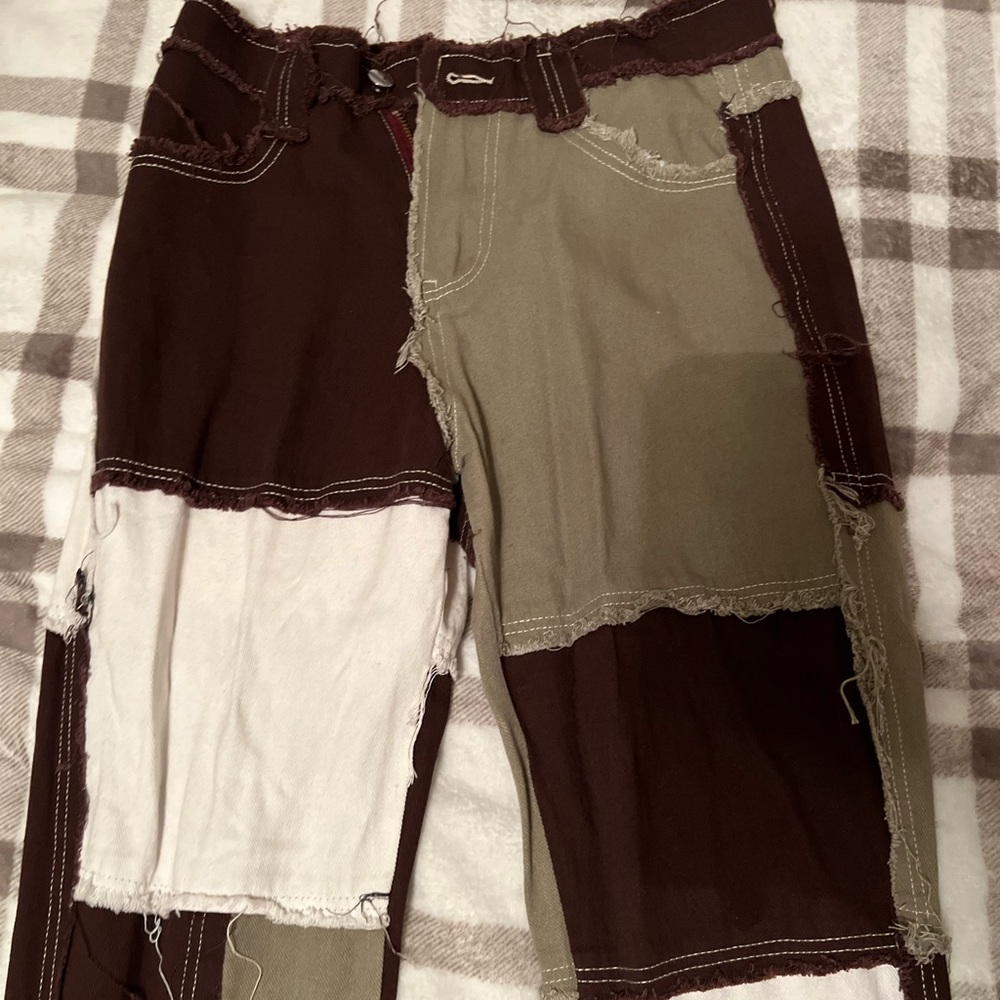 Colorblock jeans